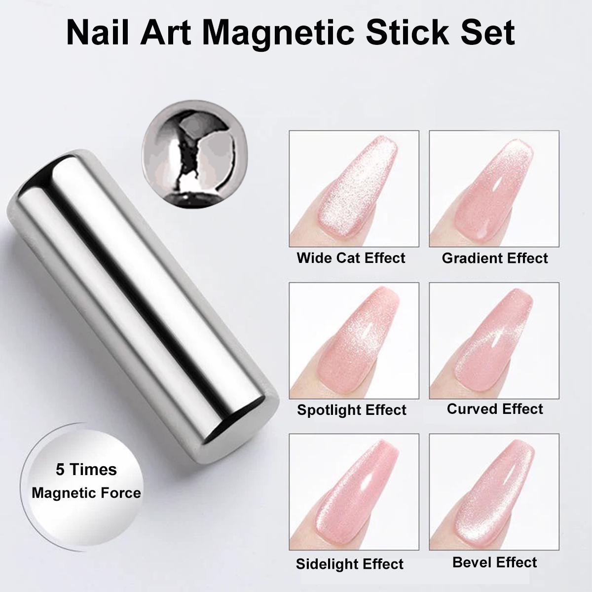 Contour Palette Stick - 2pcs Magnet Steel Ball Nail Art