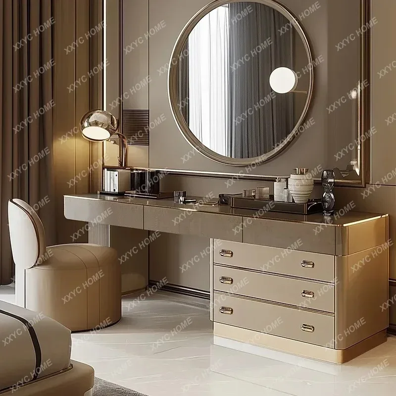 A Full Set Wooden Vanity Table - Beauty Makeup Vanity Set recension och pris