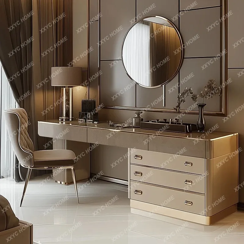 A Full Set Wooden Vanity Table - Beauty Makeup Vanity Set recension och pris
