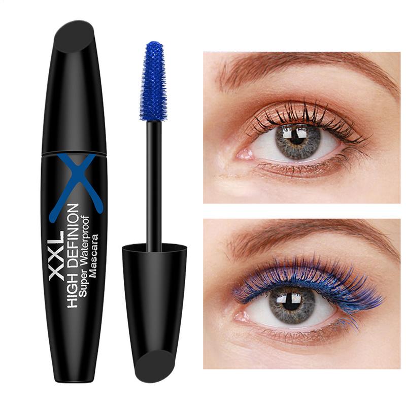Blue Mascara for Eyelashes Vol - Waterproof Mascara Wand recension och pris