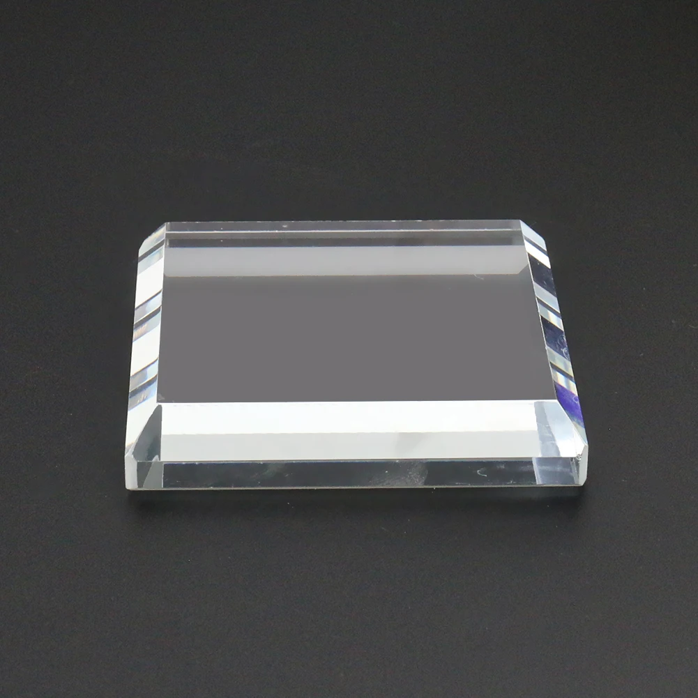 Trapezoid Square Crystal Glass - Beauty No Makeup recension och pris