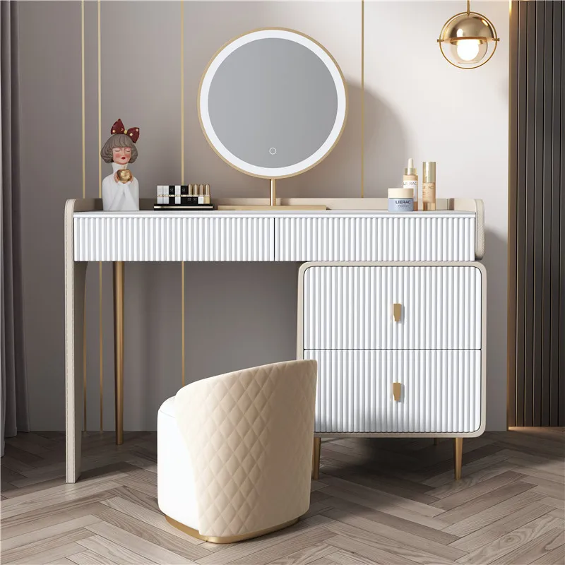 Desk Makeup Table Drawers Mirr - Beauty Without Makeup recension och pris