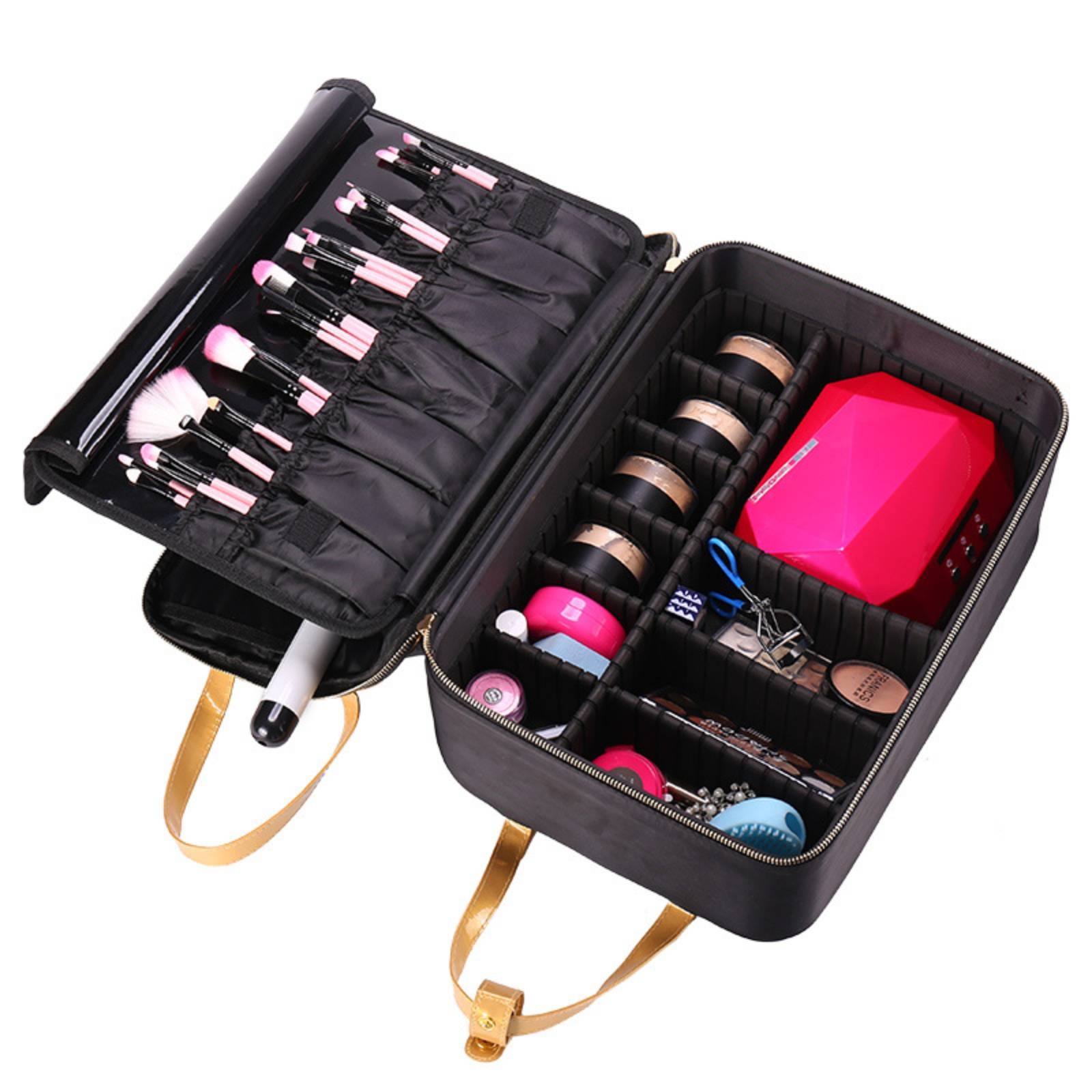 Makeup Case with Dividers Prof - Beauty Makeup Women recension och pris