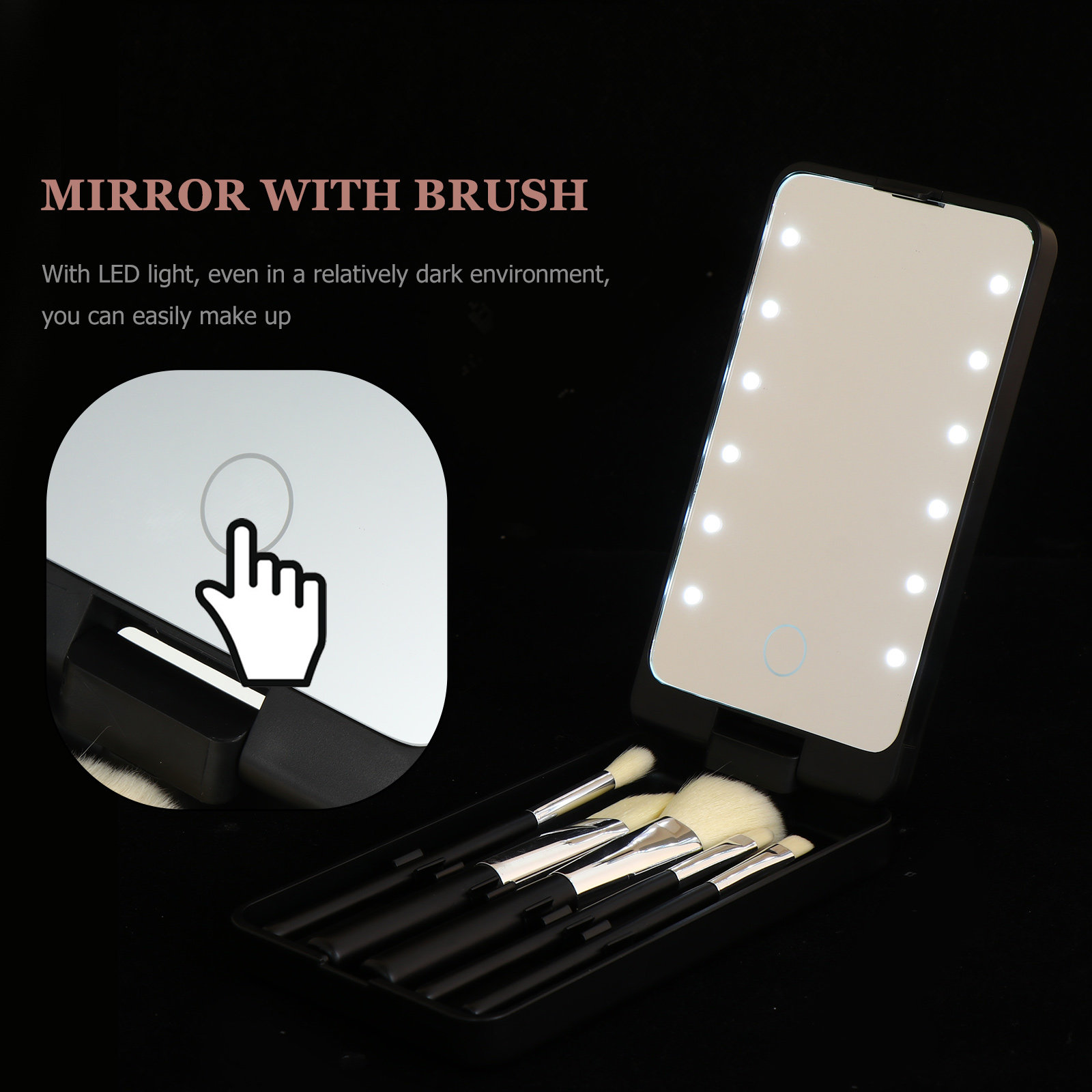 5Pcs LED Light Makeup Mirror S - Beauty Makeup Vanity Set recension och pris