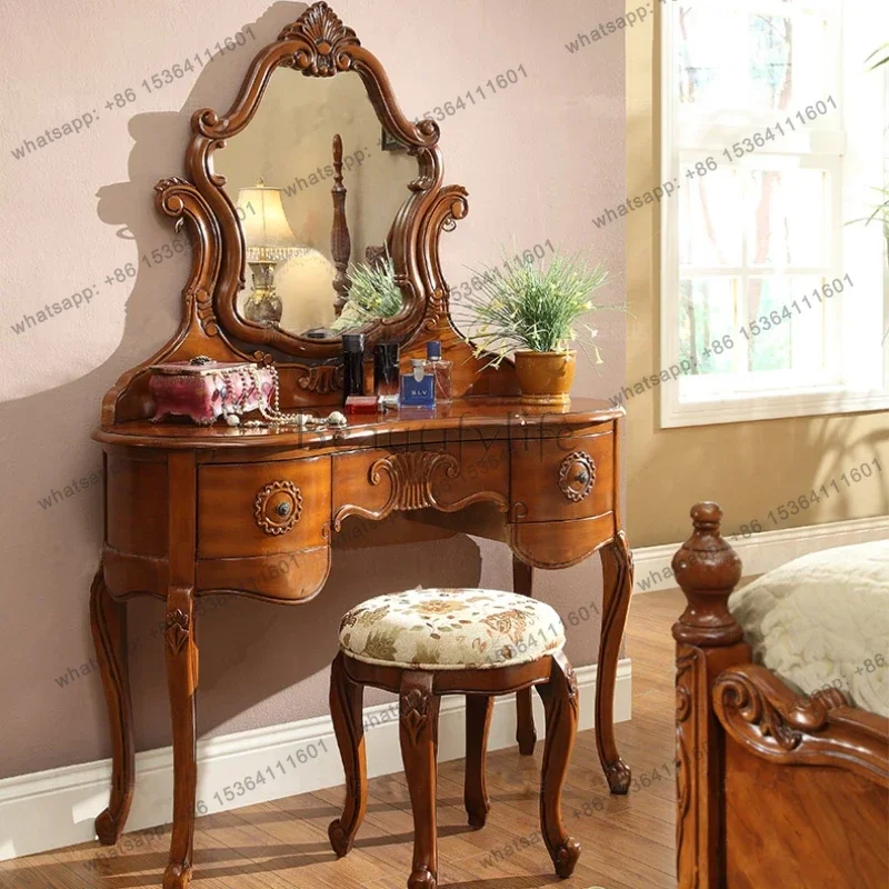 yj9 Brown Storage Vanity Table - Beauty Makeup Vanity Set recension och pris