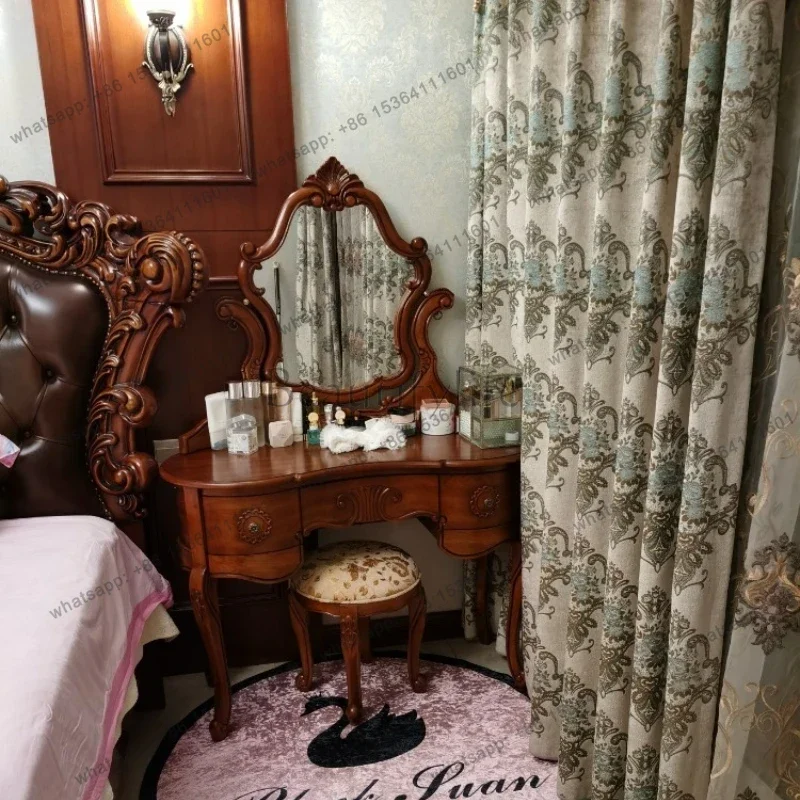 yj9 Brown Storage Vanity Table - Beauty Makeup Vanity Set recension och pris