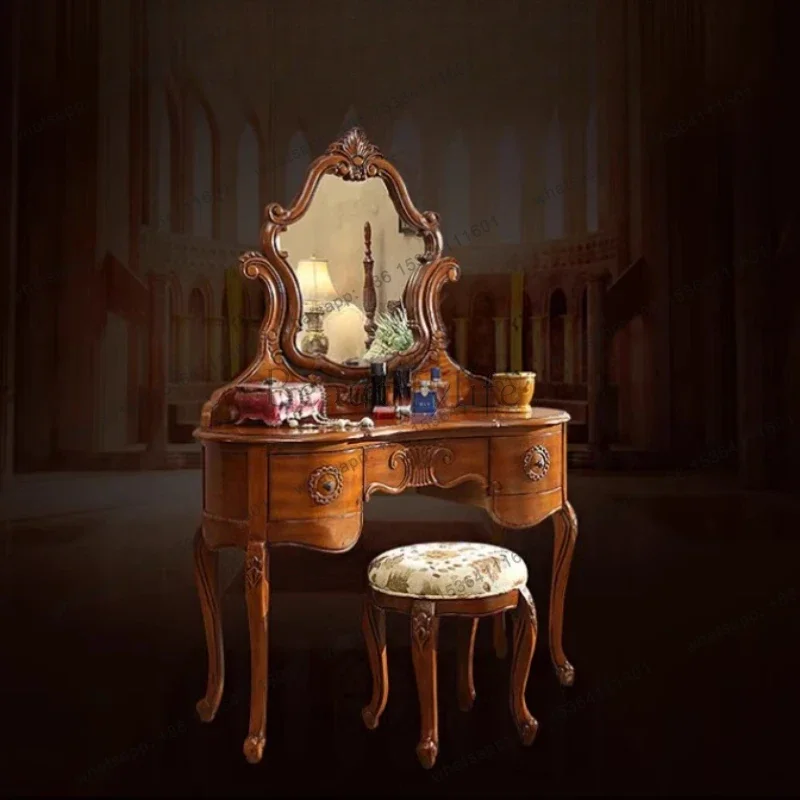 yj9 Brown Storage Vanity Table - Beauty Makeup Vanity Set recension och pris