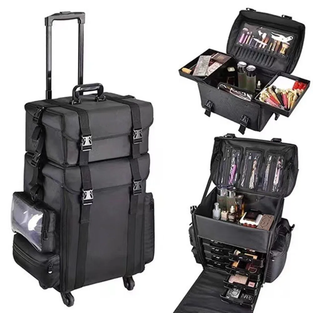 Set Travel Makeup  Trolley Cas - Beauty Makeup Vanity Set recension och pris